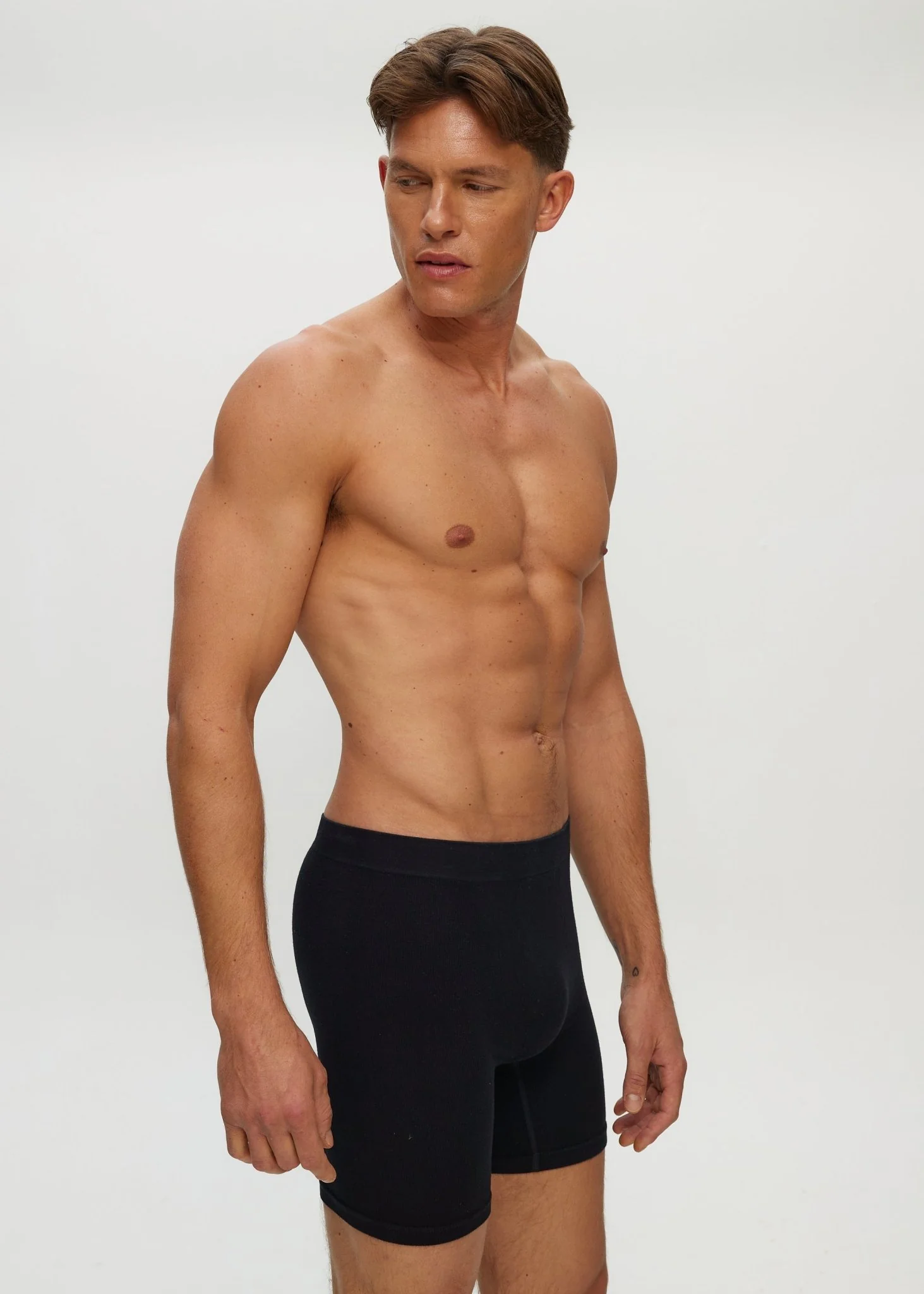Men Seamless Rib Long Boxer - Image 3