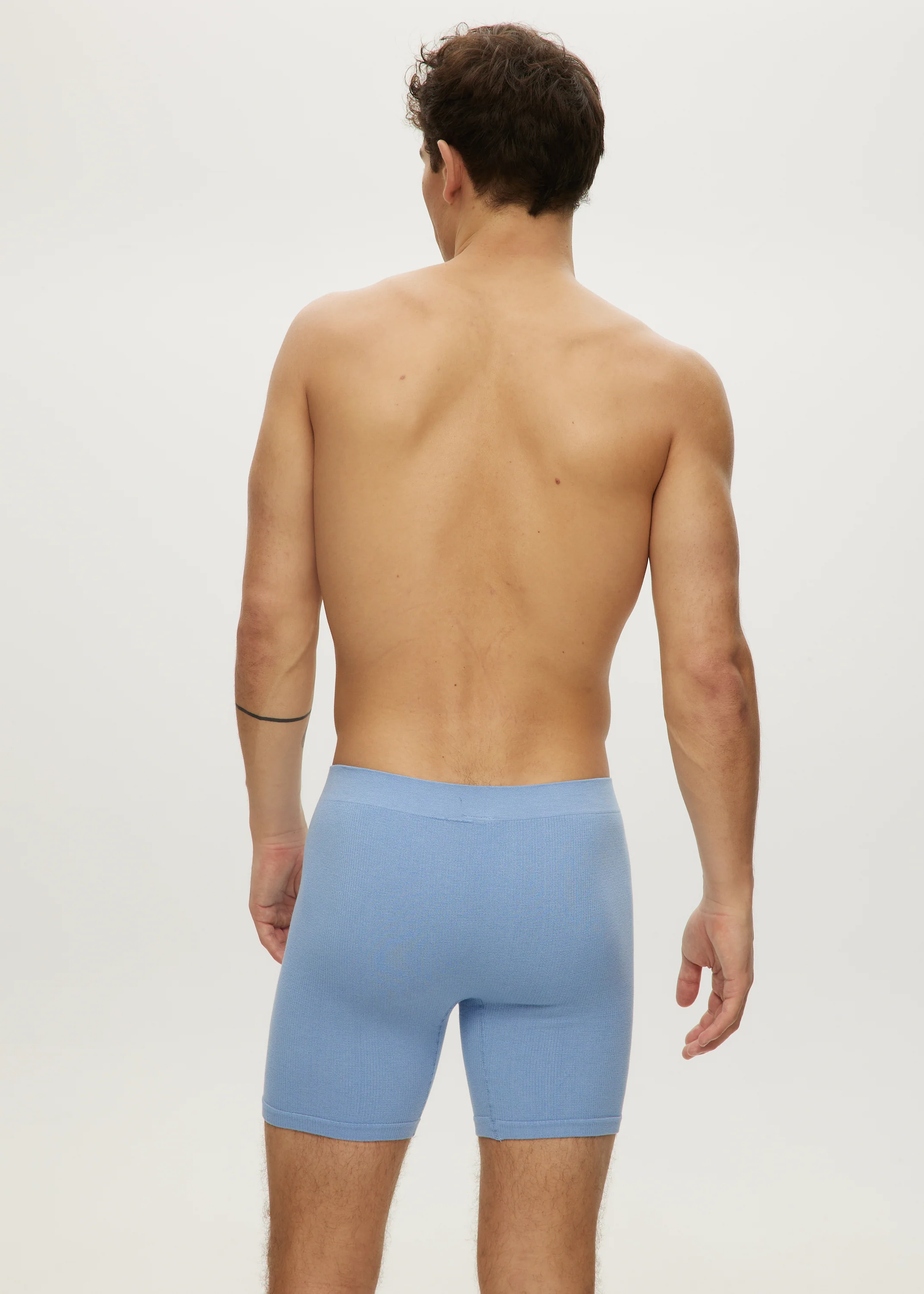 Men Seamless Waffle Long Boxer - Image 3