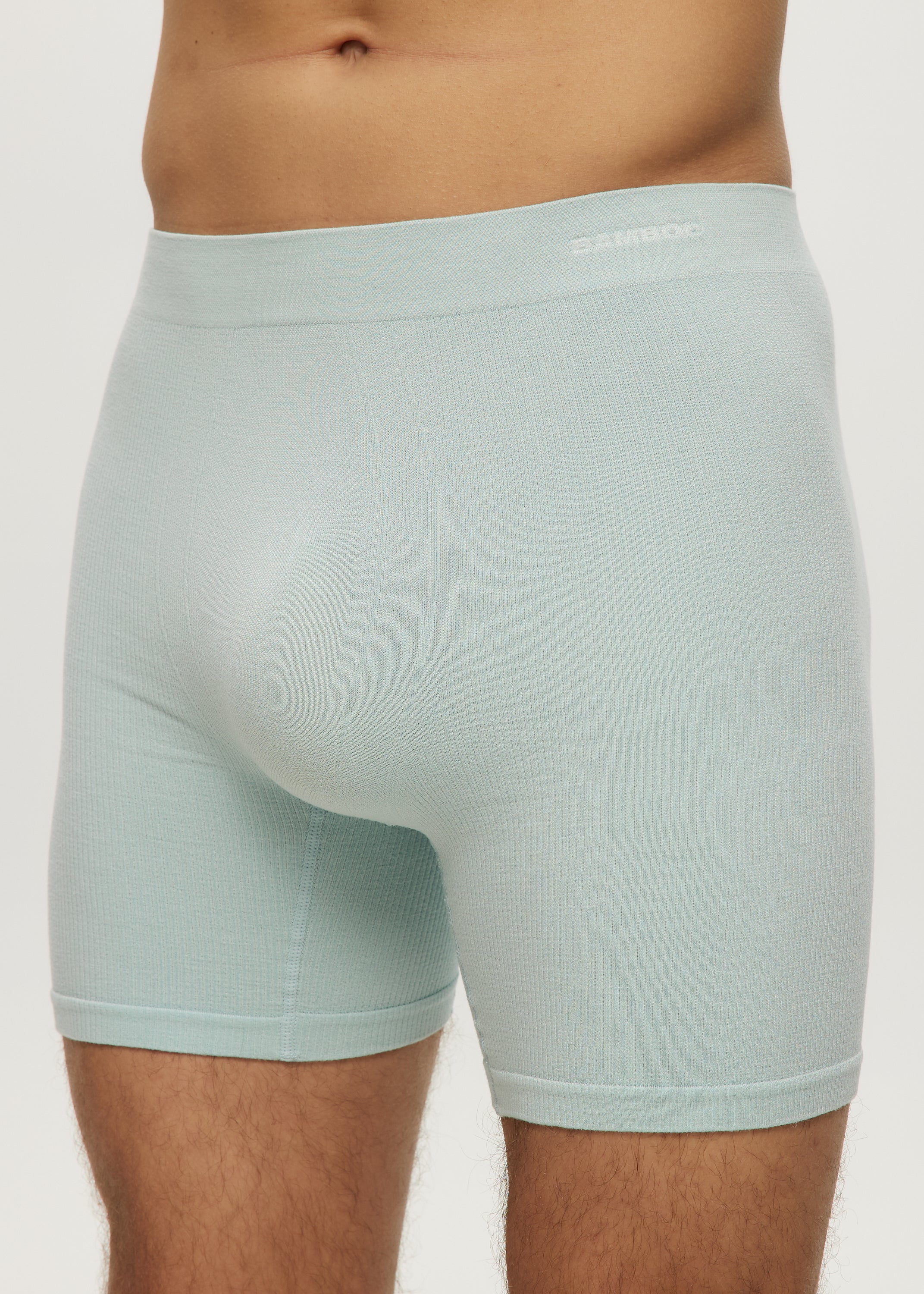Men Seamless Waffle Long Boxer - Image 6